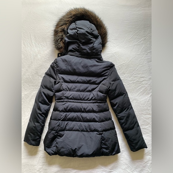 ❌Zara Navy Blue Puffer Jacket w Faux Fur Hood - Picture 2 of 6